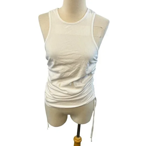 NWOT WAYF‎ Jayce Ruched Racer Tank (M) - Picture 4 of 11